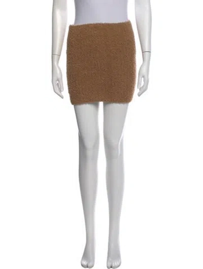 Pre-owned Vince Wool Mini Skirt In Neutral