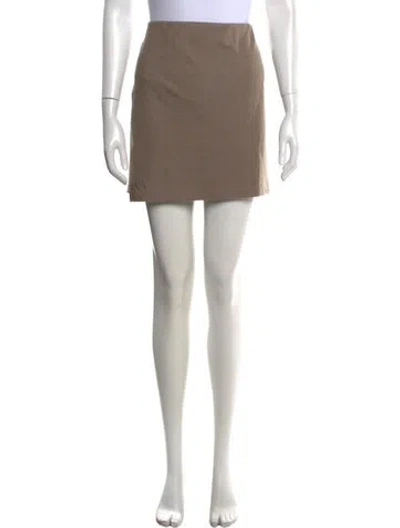 Pre-owned Vince Wool Mini Skirt In Neutrals