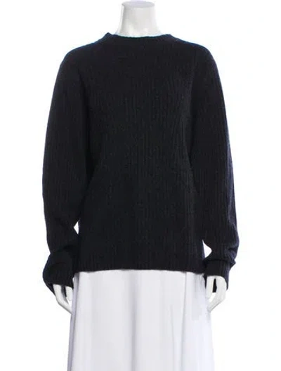 Pre-owned Vince Wool Mock Neck Sweater In Black