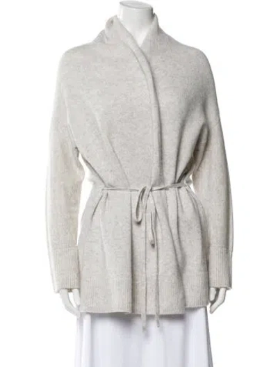 Pre-owned Vince Wool Mock Neck Sweater In Gray