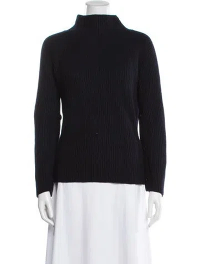 Pre-owned Vince Wool Mock Neck Sweater In Multi