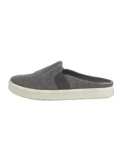 Pre-owned Vince Wool Mules In Gray