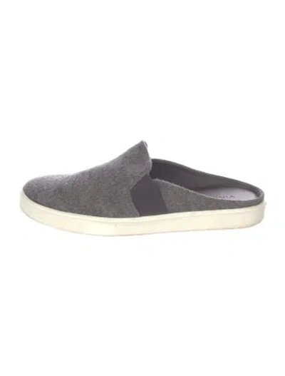 Pre-owned Vince Wool Mules In Grey