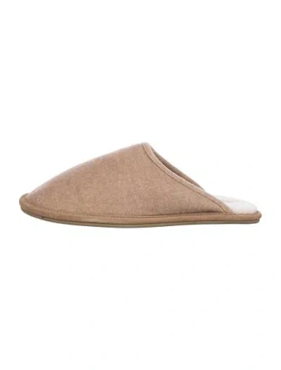 Pre-owned Vince Wool Mules In Neutral