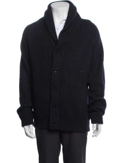 Pre-owned Vince Wool Open Front Cardigan In Black
