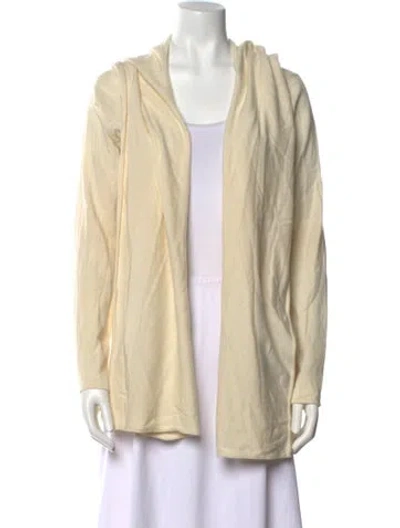 Pre-owned Vince Wool Open Front Sweater In Neutral