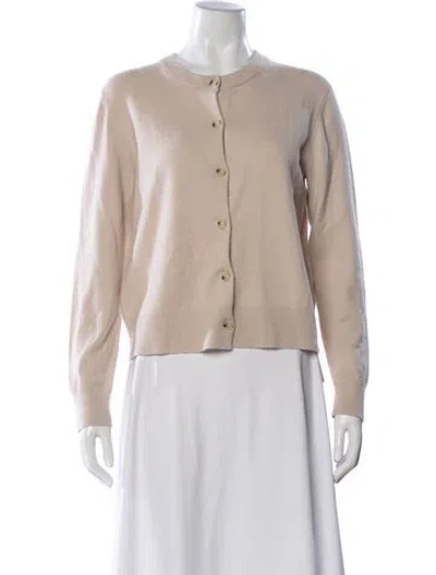 Pre-owned Vince Wool Open Front Sweater In Neutral