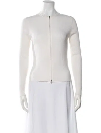 Pre-owned Vince Wool Open Front Sweater In Neutral