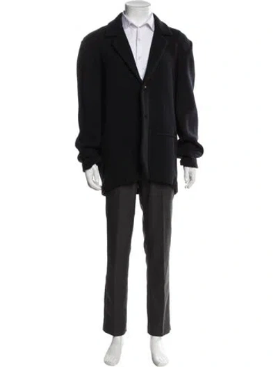 Pre-owned Vince Wool Overcoat In Black
