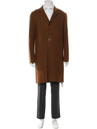 Pre-owned Vince Wool Overcoat In Brown