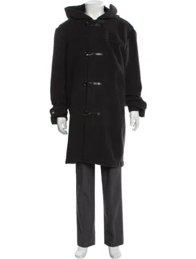 Pre-owned Vince Wool Parka In Black