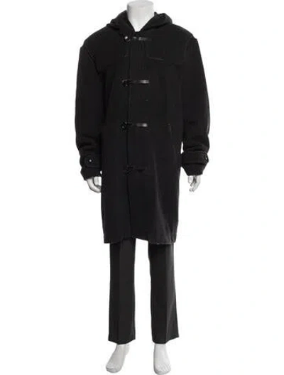 Pre-owned Vince Wool Parka In Black