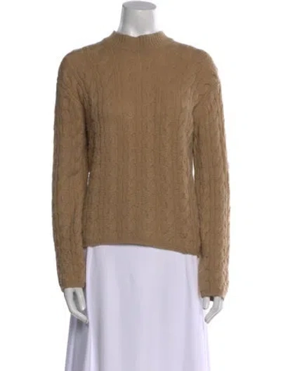 Pre-owned Vince Wool Patterned Sweater In Brown