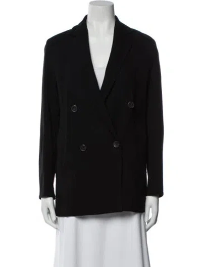 Pre-owned Vince Wool Peacoat In Black