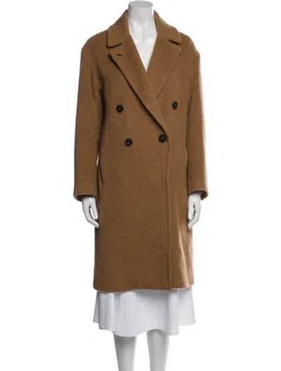 Pre-owned Vince Wool Peacoat In Brown