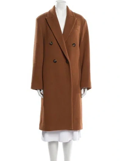 Pre-owned Vince Wool Peacoat In Brown