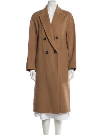 Pre-owned Vince Wool Peacoat In Brown