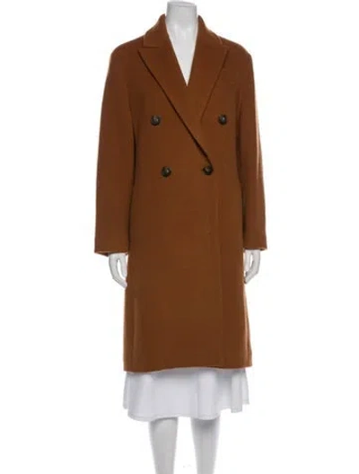 Pre-owned Vince Wool Peacoat In Brown