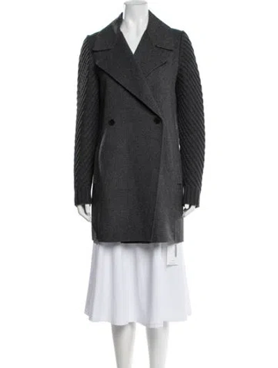 Pre-owned Vince Wool Peacoat In Gray