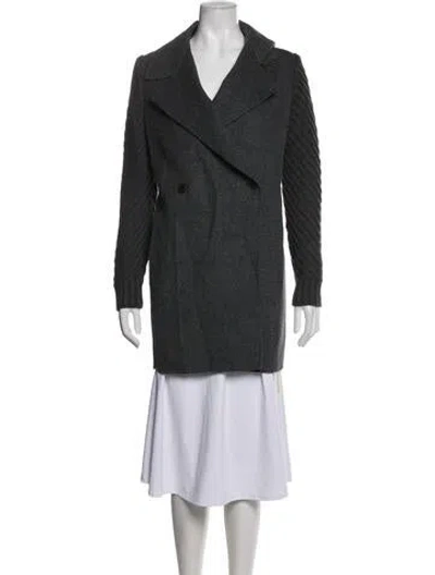Pre-owned Vince Wool Peacoat In Grey