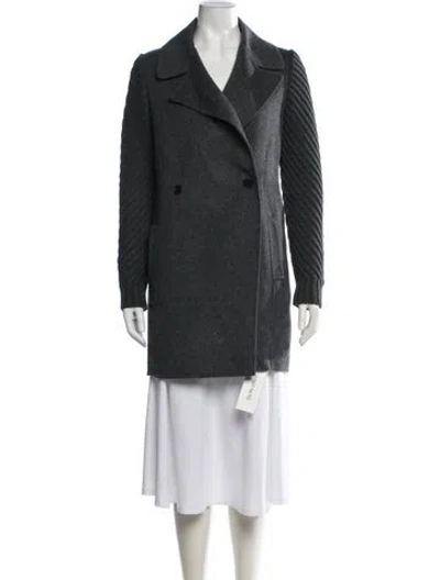 Pre-owned Vince Wool Peacoat In Grey