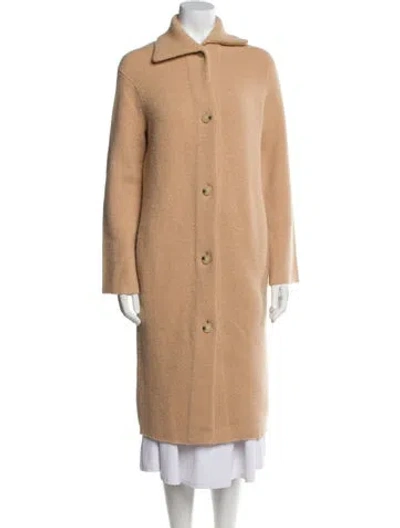 Pre-owned Vince Wool Peacoat In Neutral