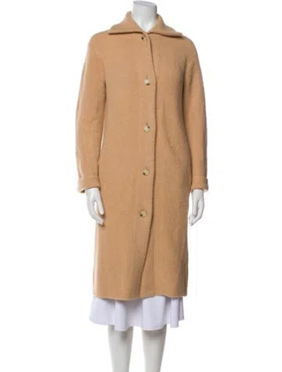 Pre-owned Vince Wool Peacoat In Neutral