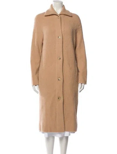 Pre-owned Vince Wool Peacoat In Neutral