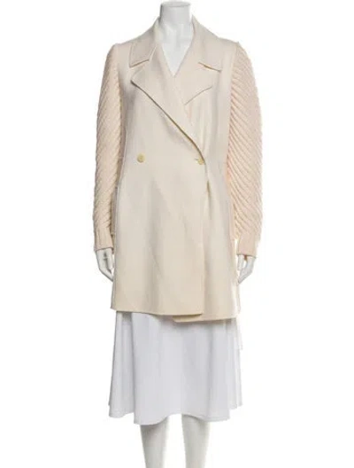 Pre-owned Vince Wool Peacoat In Neutral