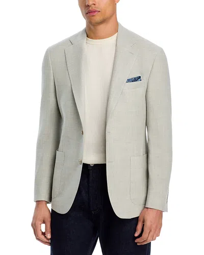 Vince Wool Pique Jersey Slim Fit Unstructured Sport Coat In Gray