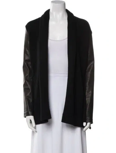 Pre-owned Vince Wool Printed Sweater In Black