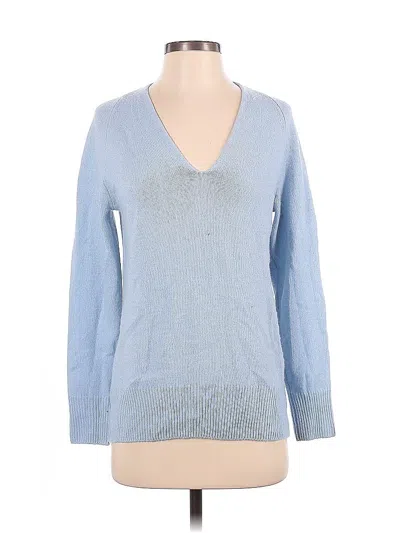 Pre-owned Vince Wool Pullover Sweater In Blue