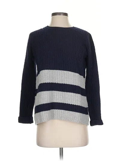Pre-owned Vince Wool Pullover Sweater In Blue