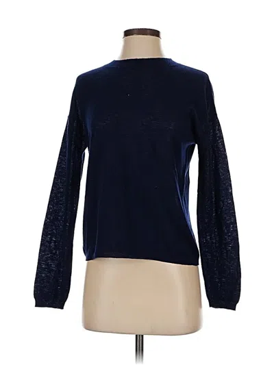 Pre-owned Vince Wool Pullover Sweater In Blue