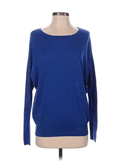 Pre-owned Vince Wool Pullover Sweater In Blue