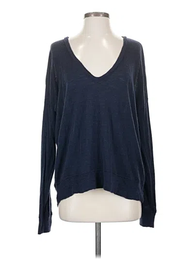 Pre-owned Vince Wool Pullover Sweater In Blue