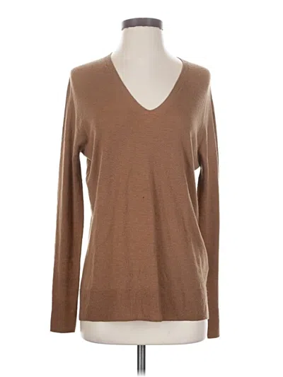 Pre-owned Vince Wool Pullover Sweater In Brown