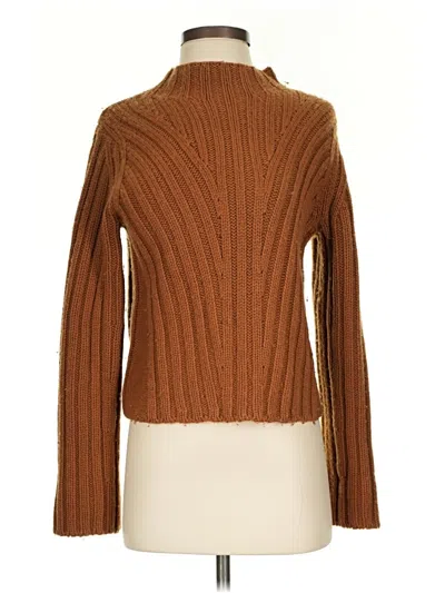 Pre-owned Vince Wool Pullover Sweater In Brown