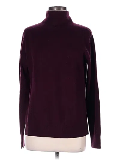 Pre-owned Vince Wool Pullover Sweater In Burgundy