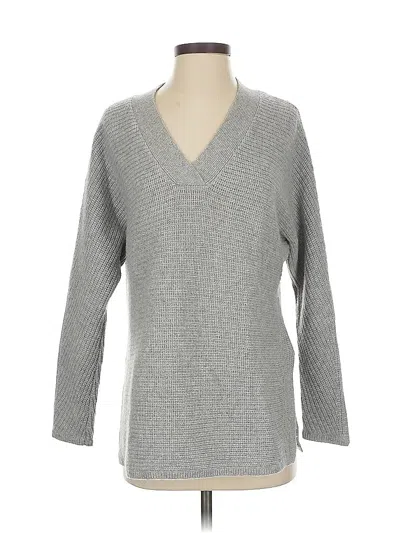 Pre-owned Vince Wool Pullover Sweater In Gray