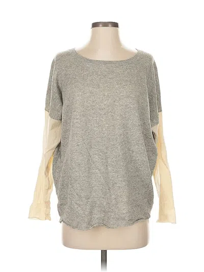 Pre-owned Vince Wool Pullover Sweater In Gray