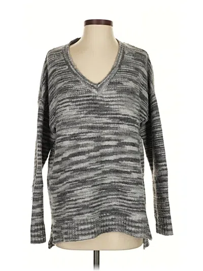 Pre-owned Vince Wool Pullover Sweater In Gray