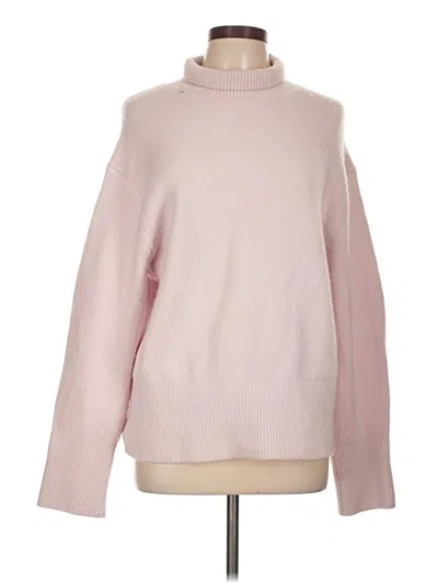 Pre-owned Vince Wool Pullover Sweater In Pink