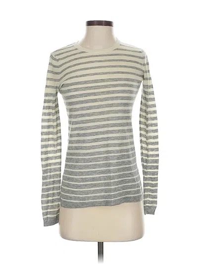 Pre-owned Vince Wool Pullover Sweater In Silver