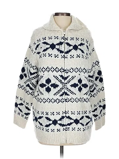 Pre-owned Vince Wool Pullover Sweater In White
