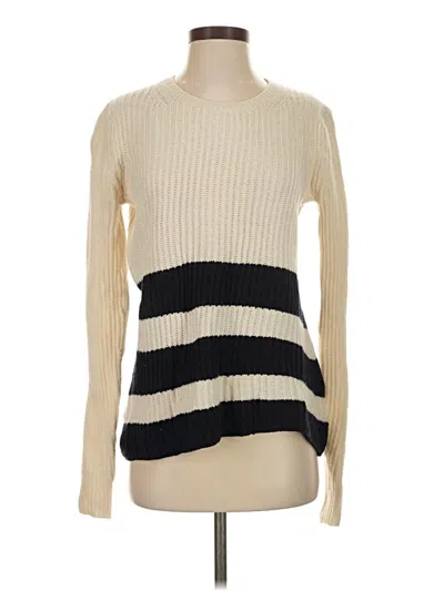 Pre-owned Vince Wool Pullover Sweater In White