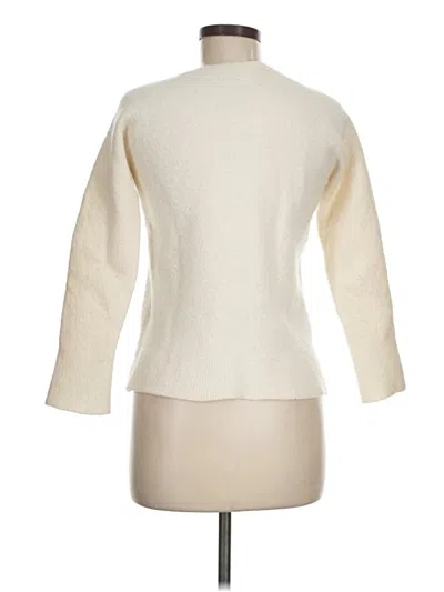 Pre-owned Vince Wool Pullover Sweater In White