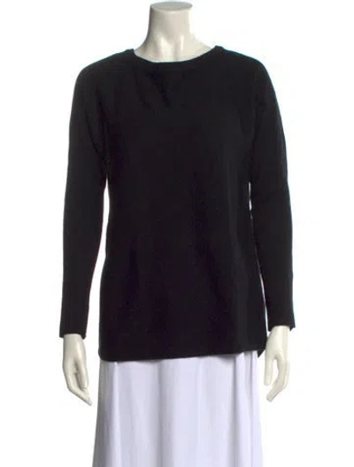 Pre-owned Vince Wool Scoop Neck Sweater In Black