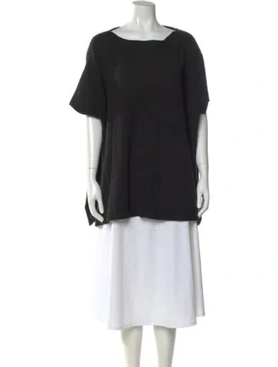 Pre-owned Vince Wool Scoop Neck Sweater In Black