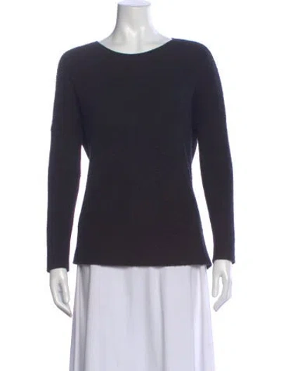 Pre-owned Vince Wool Scoop Neck Sweater In Black